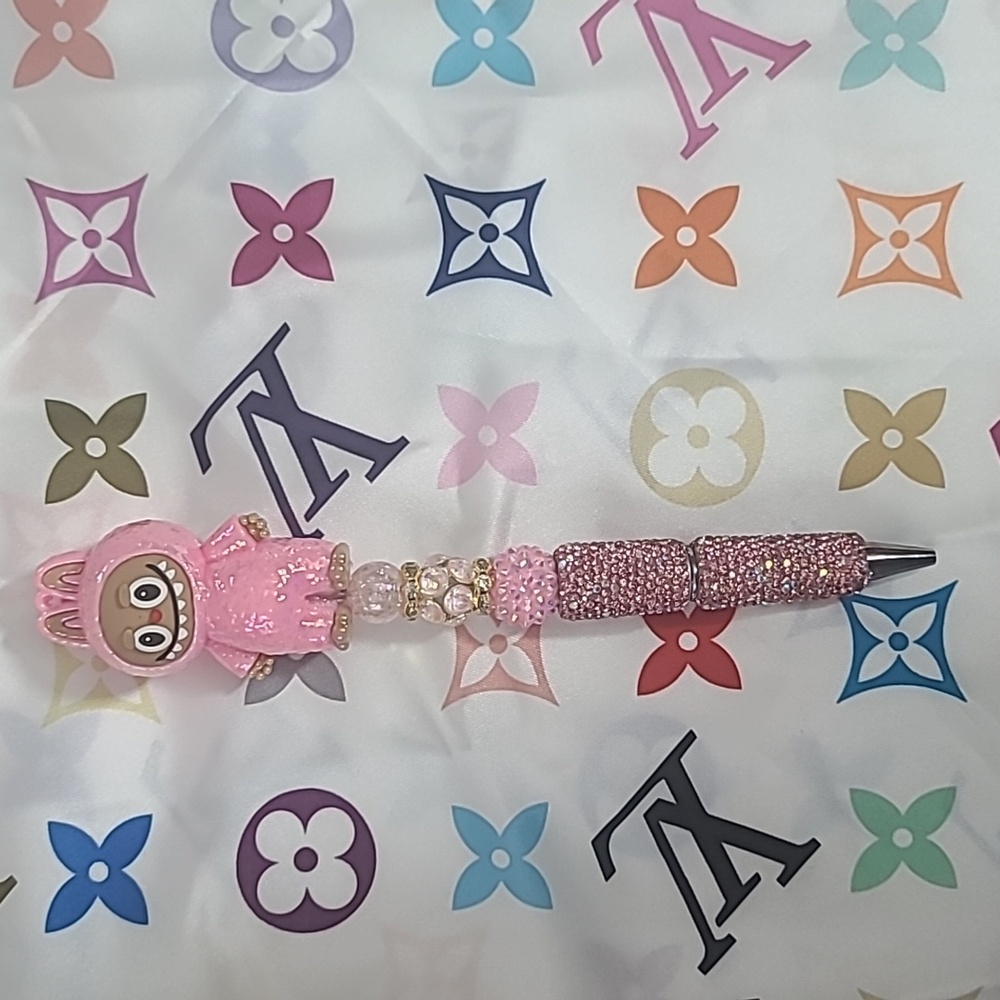 Pink Labubu Pen Custom